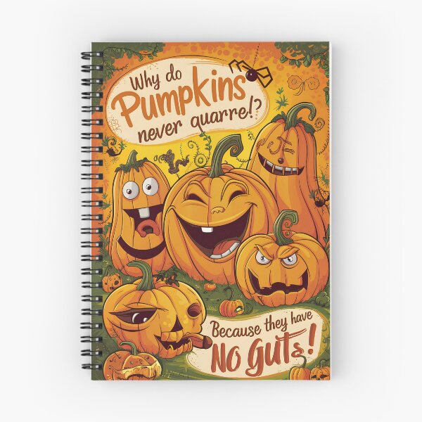 Item preview, Funny Halloween Pumpkin Poster - No Guts Joke designed and sold by Resilient Art Gallery.