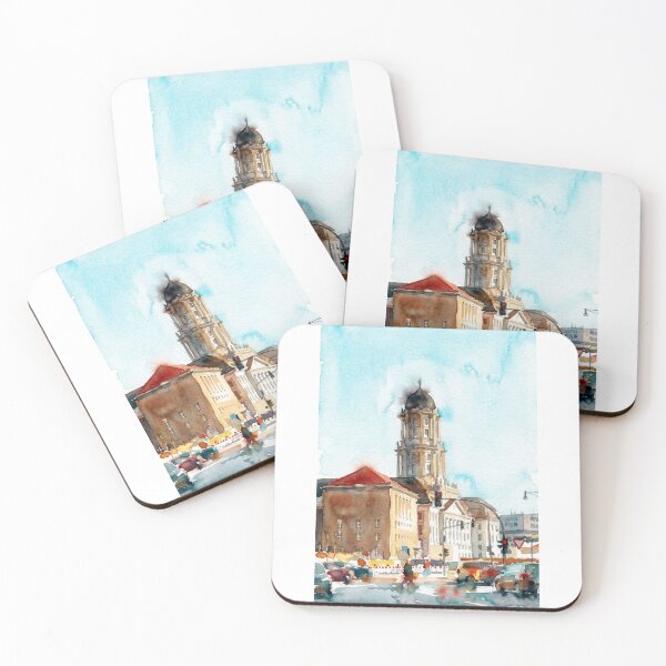 Item preview, Berlin Altes Stadthaus Watercolor Street designed and sold by caracatita75.