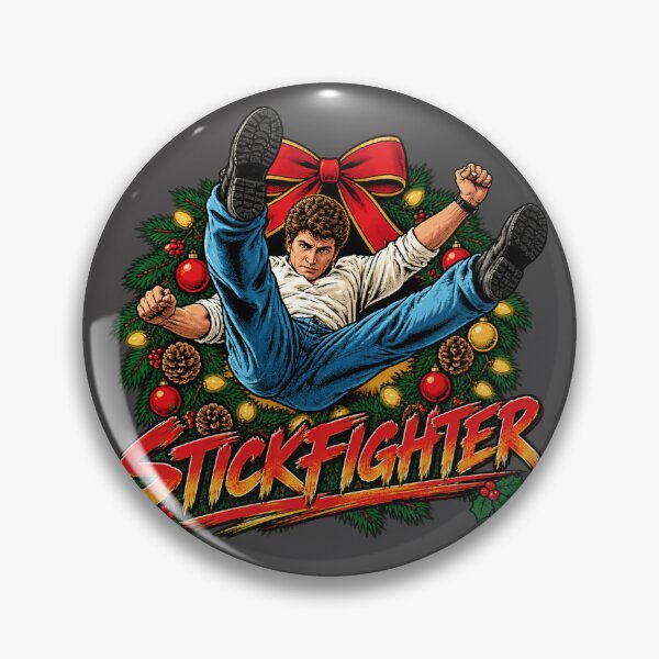 Item preview, Stickfighter Retro Martial Arts Action Movie Inspired Design ⭐⭐⭐⭐⭐ designed and sold by dogfox.