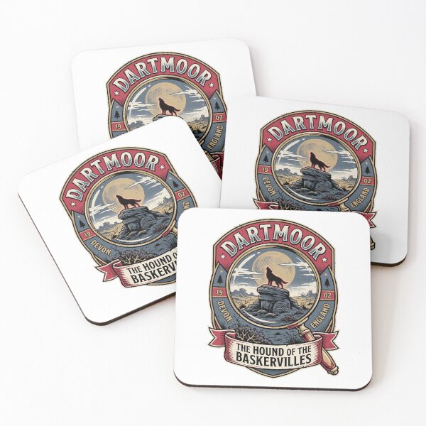 Item preview, Sherlock Holmes: Dartmoor Hound Moonrise Emblem designed and sold by Fenay Designs.