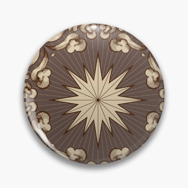 Item preview, Vintage Engraving Clouds and Compass Star designed and sold by Drop of Sea.