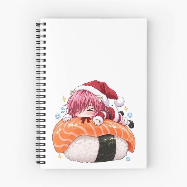 Item preview, Lucy Kaede Elfen Lied Christmas Salmon Sushi Chibi designed and sold by mildaclairmo.