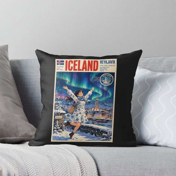 Item preview, ICELAND - REYKJAVIK Arctic - Northern Lights designed and sold by DibujandoPorfa.