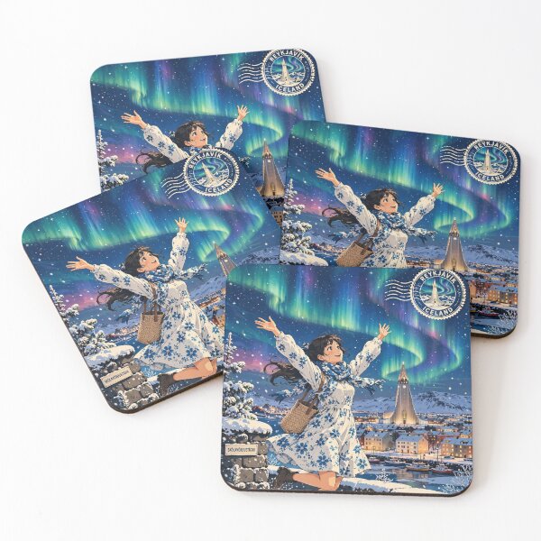 Item preview, ICELAND - REYKJAVIK Arctic - Northern Lights designed and sold by DibujandoPorfa.