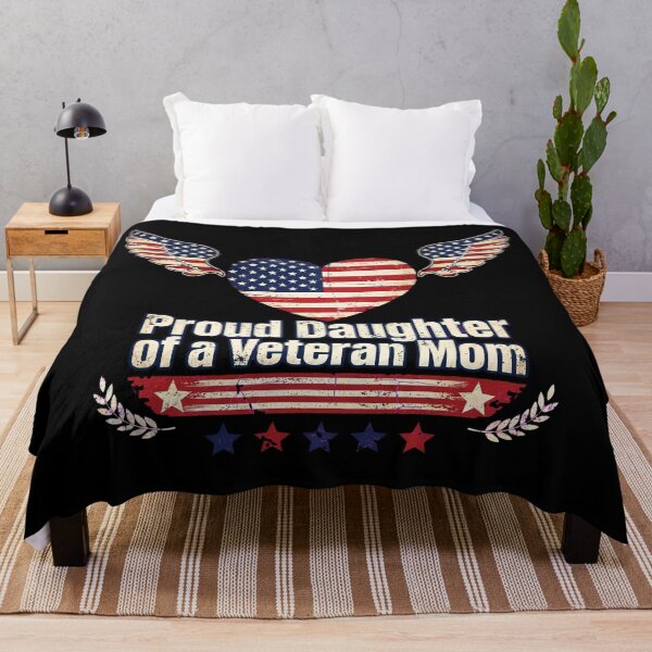 Item preview, Proud Daughter of a Veteran Mom American Heart Flag designed and sold by AEROOZETA.