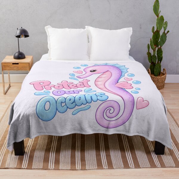 Item preview, Protect Our Oceans - Lilac Seahorse designed and sold by Danielle Official.