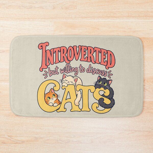 Item preview, Introvertido pero dispuesto a hablar de gatos. designed and sold by MoodleDoon.