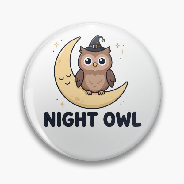 Item preview, Night Owl Cute Halloween T-Shirt, Owl in Witch Hat Moon Graphic Tee designed and sold by TRIXI-designs.