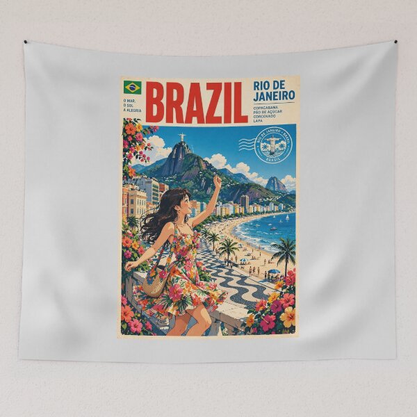 Item preview, BRAZIL - RIO DE JANEIRO Carnival - Samba and Sea designed and sold by DibujandoPorfa.
