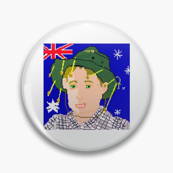 Item preview, Australian Kid In Bush Hat Flag Illustration designed and sold by IllyrianRoots.