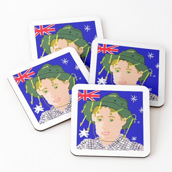 Item preview, Australian Kid In Bush Hat Flag Illustration designed and sold by IllyrianRoots.