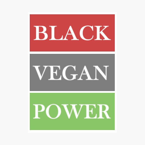 Item preview, Black Vegan Power designed and sold by LeviDStraus.
