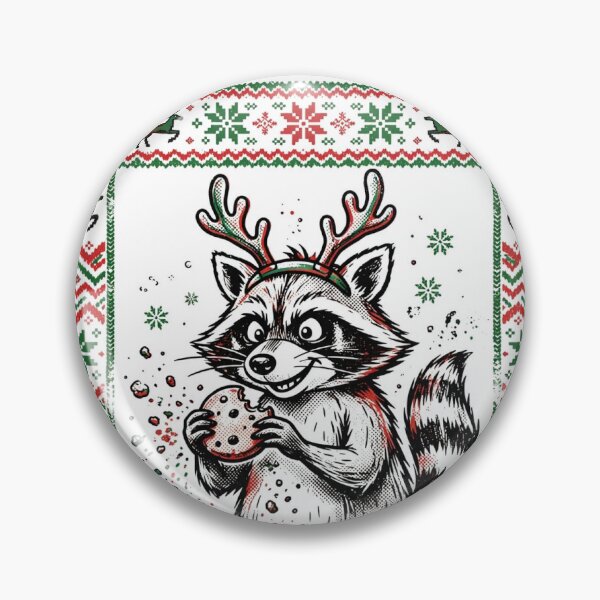 Item preview, Most Likely to Eat All the Cookies — Raccoon Ugly Sweater Christmas designed and sold by TheShopier.