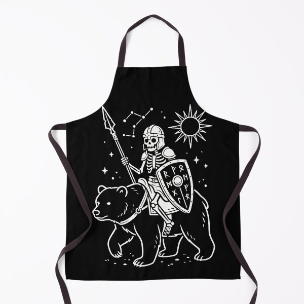 Item preview, Viking Bear Rider Skeleton Warrior Norse Mythology Art designed and sold by Amir Faysal.
