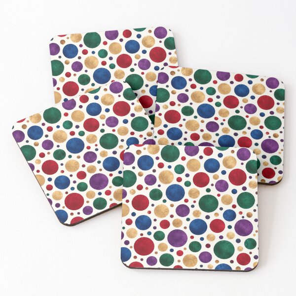 Item preview, Luxury Jewel Tone Gold Metallic Polka Dots Seamless Pattern designed and sold by Shivora Studio.