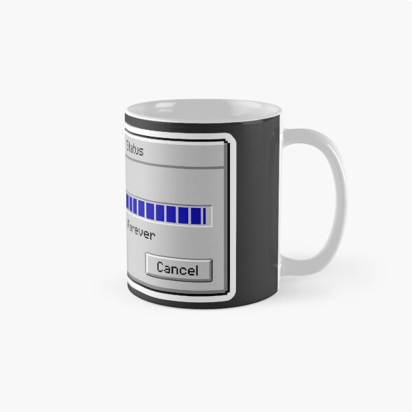 Item preview, Estimated Time Remaining: Forever - Retro Download Progress Bar    designed and sold by Potato Quality Prints.