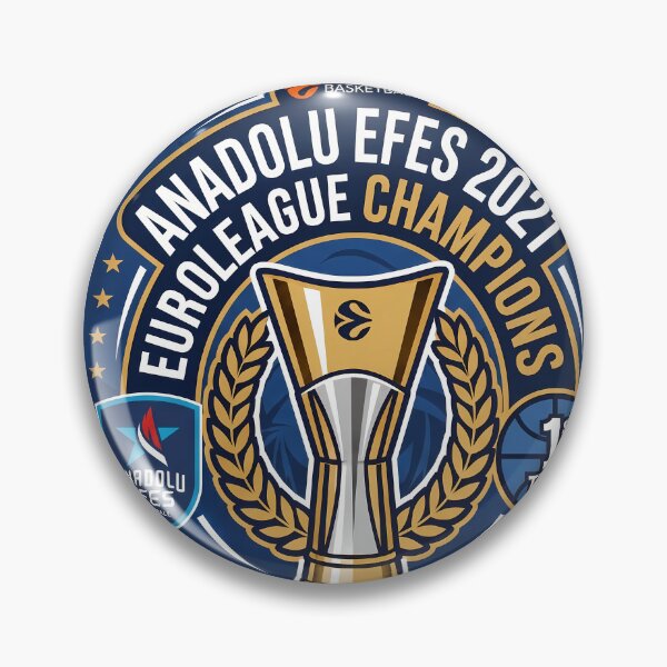 Item preview, Anadolu Efes EuroLeague Champions Cologne 2021 Commemorative Emblem designed and sold by Cath-Design.
