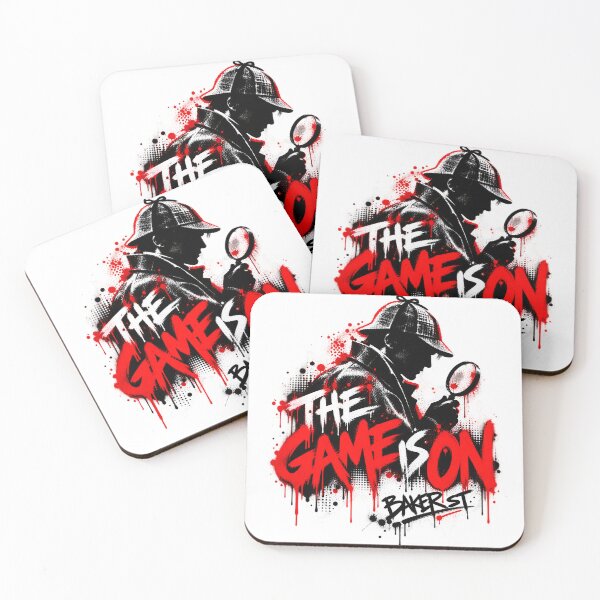 Item preview, Sherlock Holmes: The Game Is On Red Graffiti designed and sold by Fenay Designs.