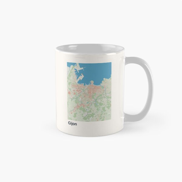 Item preview, Gijon Minimalistic Map Art designed and sold by MapsNerd.