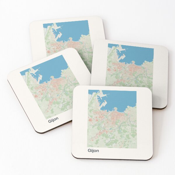 Item preview, Gijon Minimalistic Map Art designed and sold by MapsNerd.