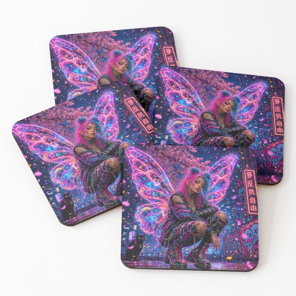 Item preview, Neon Butterfly Rebel designed and sold by FotoworldEdel.
