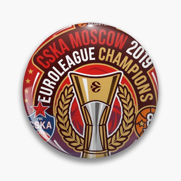 Item preview, CSKA Moscow EuroLeague Champions Vitoria-Gasteiz 2019 Commemorative Emblem designed and sold by Cath-Design.