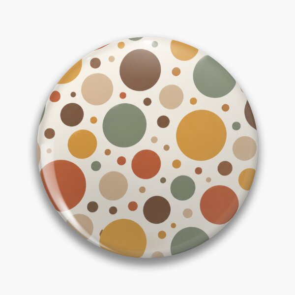 Item preview, Earthy Terracotta Sage Green Retro Polka Dots Seamless Pattern designed and sold by Shivora Studio.