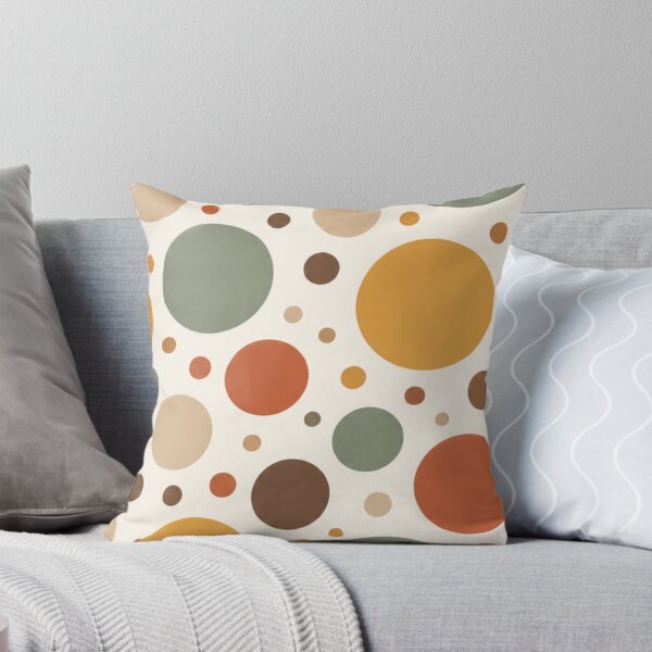 Item preview, Earthy Terracotta Sage Green Retro Polka Dots Seamless Pattern designed and sold by Shivora Studio.