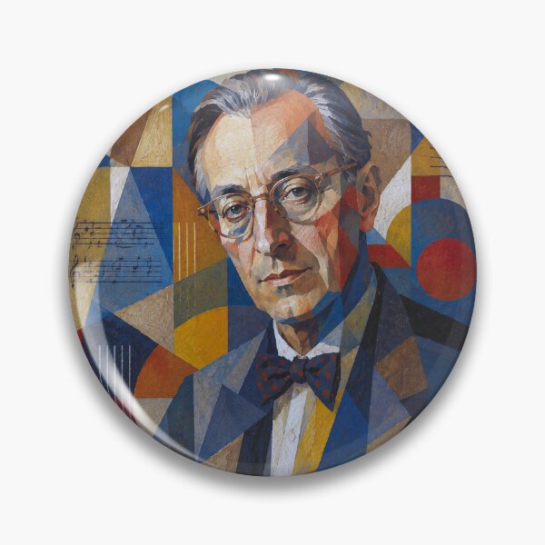 Item preview, Carl Orff Portrait – Composer and Musician Painting designed and sold by GalleryKauffeld.