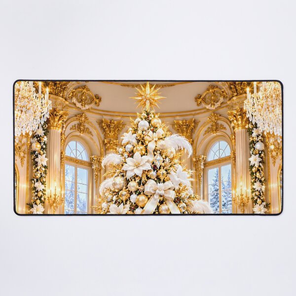 Item preview, Opulent Gold and White Christmas Tree Palace designed and sold by Sybille-Yates.