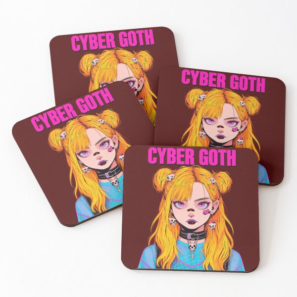 Item preview, Cyber Goth Blonde Anime Girl Streetwear designed and sold by amelindahick.