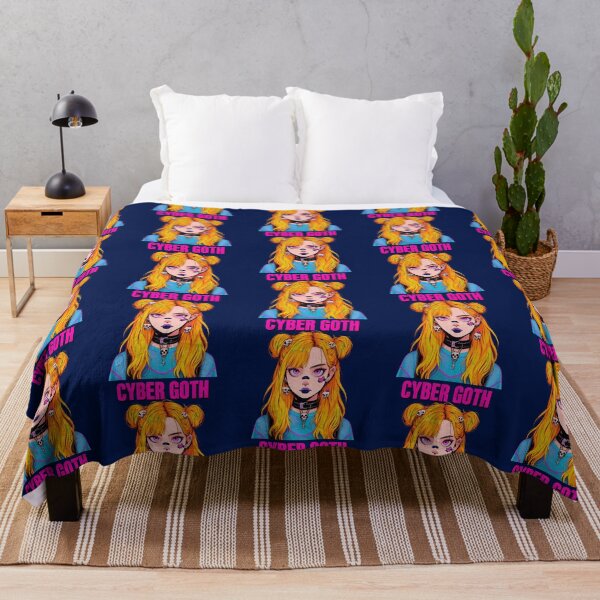 Item preview, Cyber Goth Blonde Anime Girl Streetwear designed and sold by amelindahick.