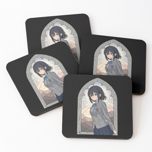 Item preview, Umi Asanagi Second Prettiest Girl Kura Nika Elegant Stained Glass School Glow designed and sold by mildaclairmo.