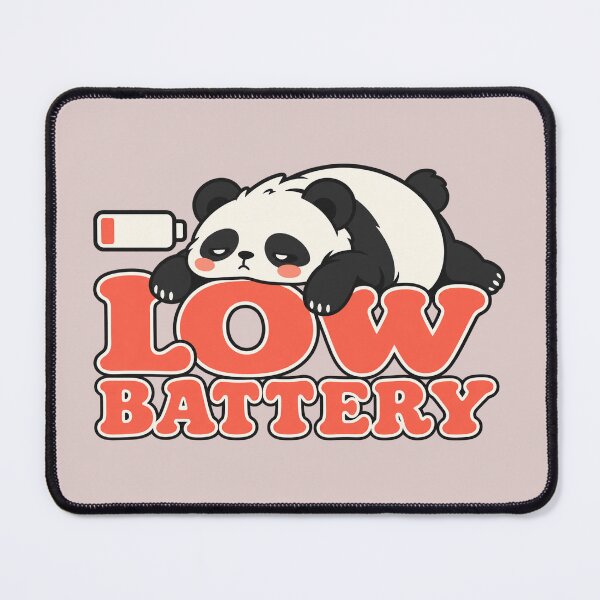 Item preview, Low battery panda designed and sold by MoodleDoon.