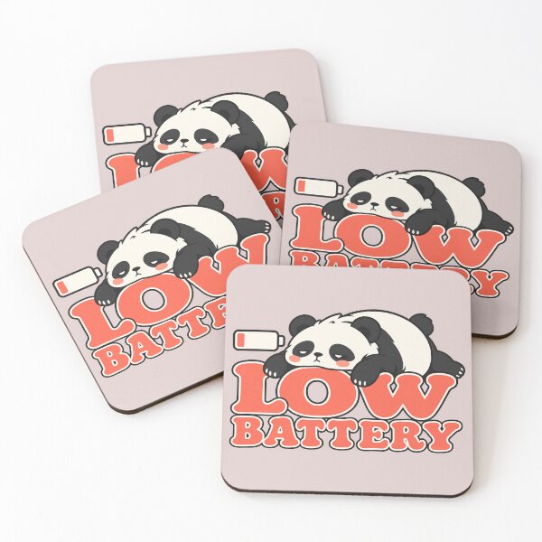 Item preview, Low battery panda designed and sold by MoodleDoon.
