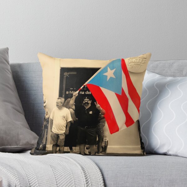Item preview, Man with large Puerto Rico flag photo designed and sold by Puerto Rico paintings.