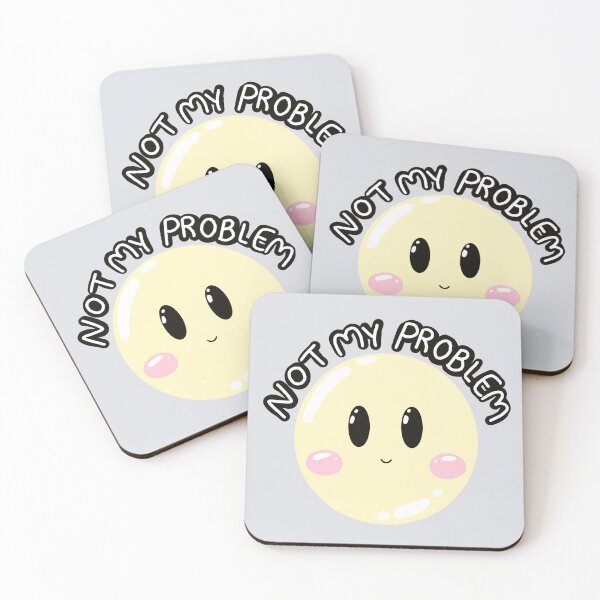 Item preview, Happy Smile Not my problem sticker  designed and sold by Jelly Studio.