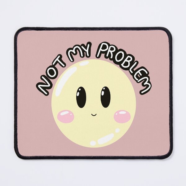 Item preview, Happy Smile Not my problem sticker designed and sold by Jelly Studio.
