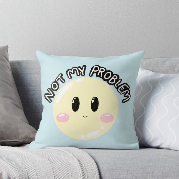 Item preview, Happy Smile Not my problem sticker  designed and sold by Jelly Studio.