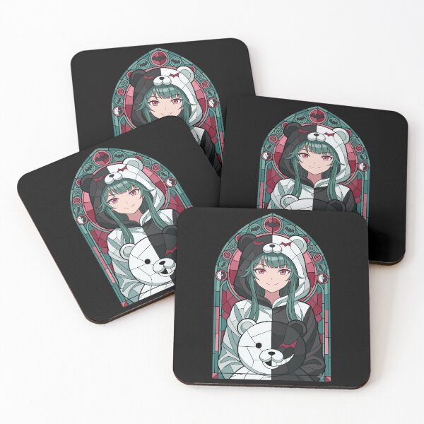 Artikelvorschau, Monokuma Danganronpa Buntglasbär Split Smile entworfen und verkauft von mildaclairmo.