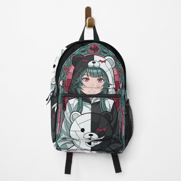 Item preview, Monokuma Danganronpa Stained Glass Bear Split Smile designed and sold by mildaclairmo.