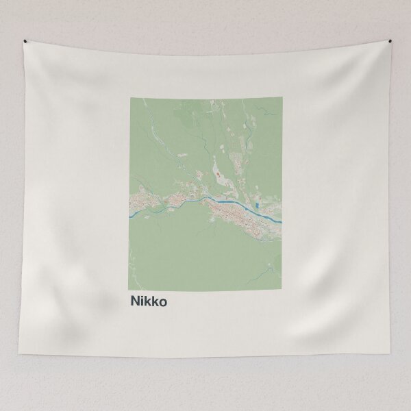 Item preview, Nikko Minimalistic Map Art designed and sold by MapsNerd.