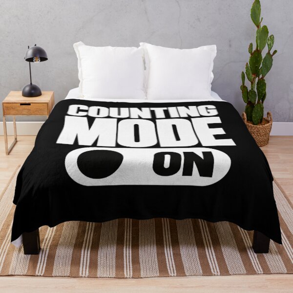 Item preview, Counting Mode On – Funny Work Life Humor for Tired Employees and Office Workers designed and sold by Trendably.