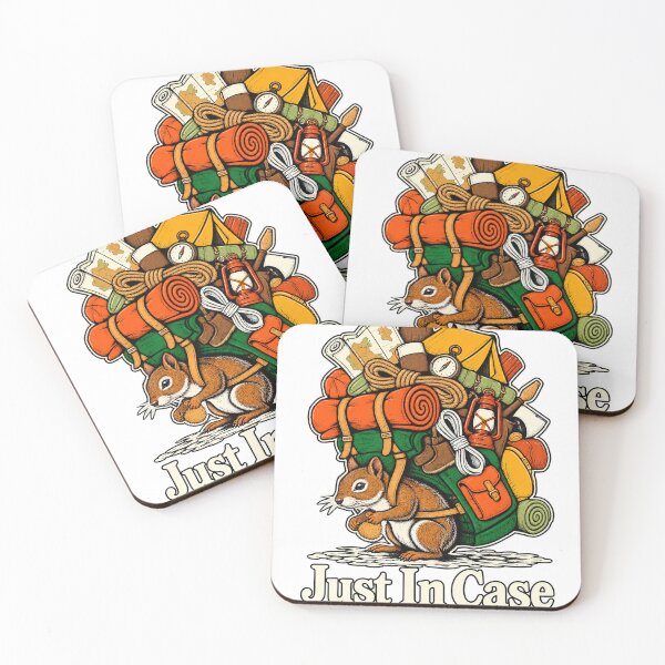 Item preview, Just In Case – Funny Overprepared Squirrel Backpacker designed and sold by WILLIAMS-BR.