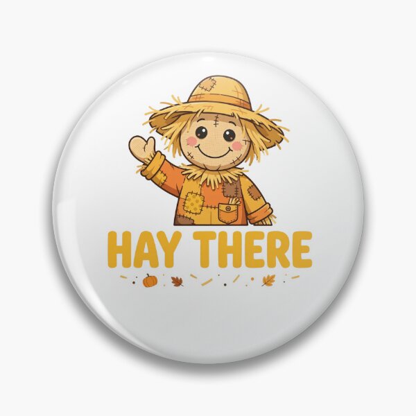 Item preview, Hay There Funny Scarecrow Halloween T-Shirt, Cute Fall Pun Tee designed and sold by TRIXI-designs.