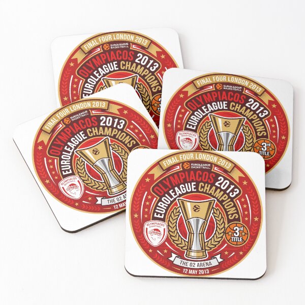 Item preview, Olympiacos EuroLeague Champions London 2013 Commemorative Emblem designed and sold by Cath-Design.