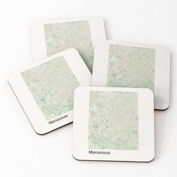 Item preview, Manassas Minimalistic Map Art designed and sold by MapsNerd.