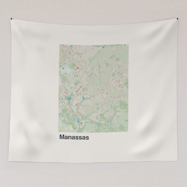 Item preview, Manassas Minimalistic Map Art designed and sold by MapsNerd.