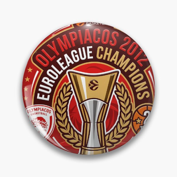 Item preview, Olympiacos EuroLeague Champions Istanbul 2012 Commemorative Emblem designed and sold by Cath-Design.