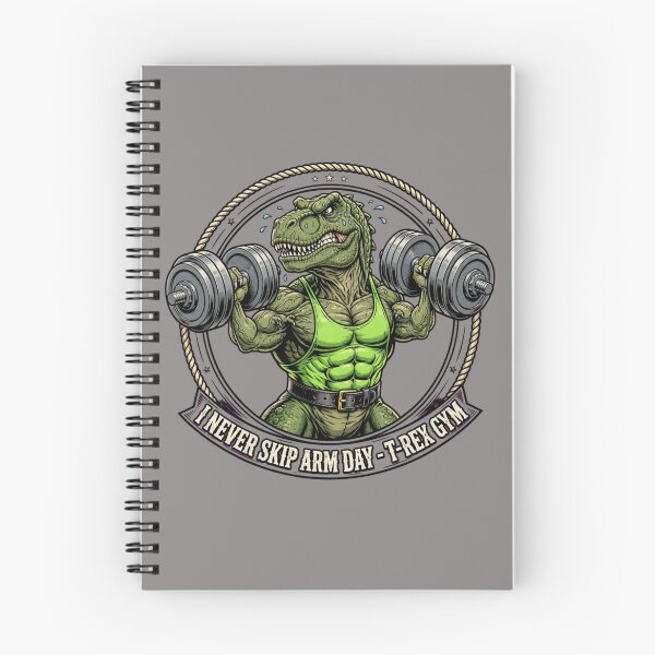 Item preview, Funny T-Rex Gym Shirt - I Never Skip Arm Day Dinosaur Bodybuilding Workout designed and sold by StrongEveryDayStore.